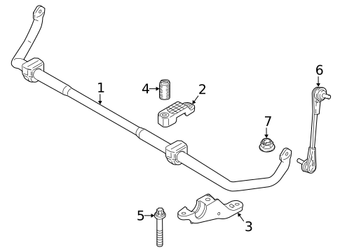 Stabilizer Bar & Components for 2022 BMW 840i Gran Coupe #2