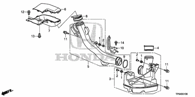 Resonator Chamber (L4) for 2012 Honda Crosstour #0