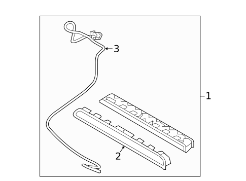 High Mounted Stop Lamp for 2018 Kia Optima #0