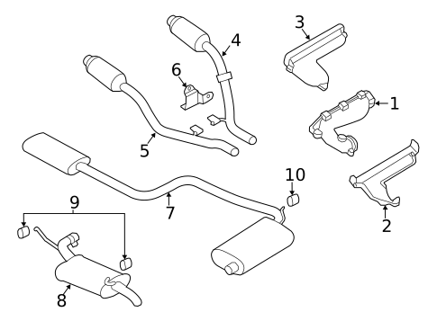 Exhaust Manifold for 2000 Chrysler LHS #0