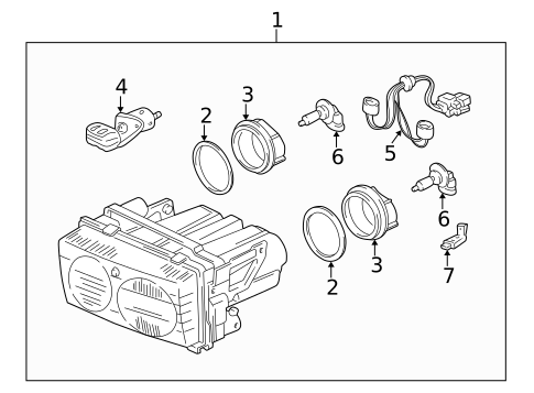Headlamp Components for 2001 Acura NSX #0
