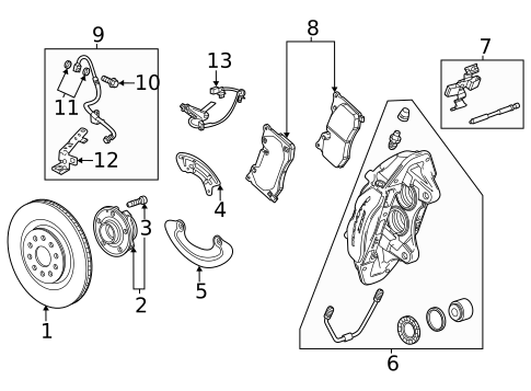 Brake Components for 2022 Chevrolet Corvette #3