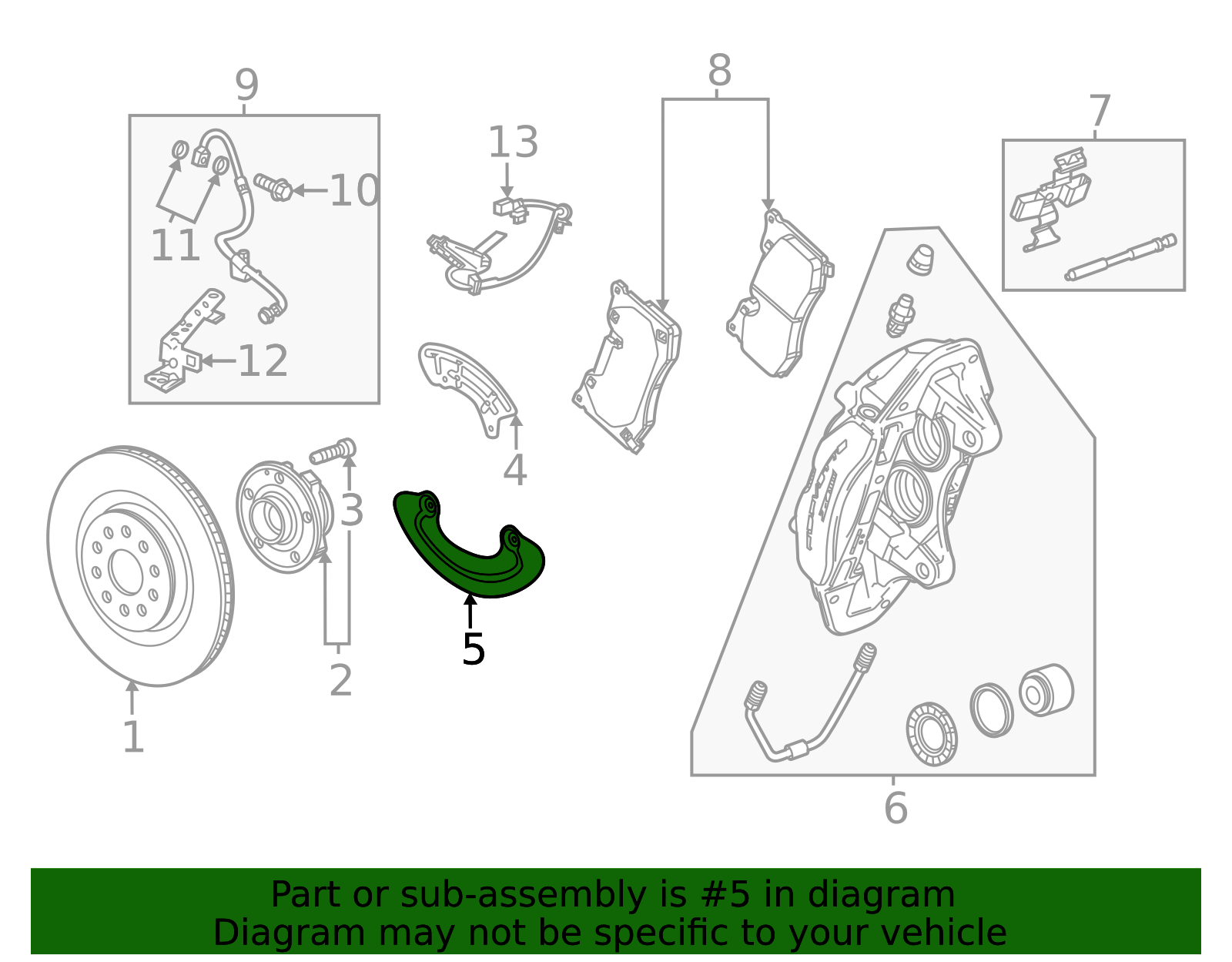 Brake Lower Rear 2020-2026 Chevrolet Corvette Rear Brake Lower Shield 84035688 | OEM ...