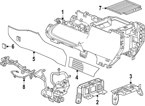 Center Console for 2025 Chevrolet Suburban #3