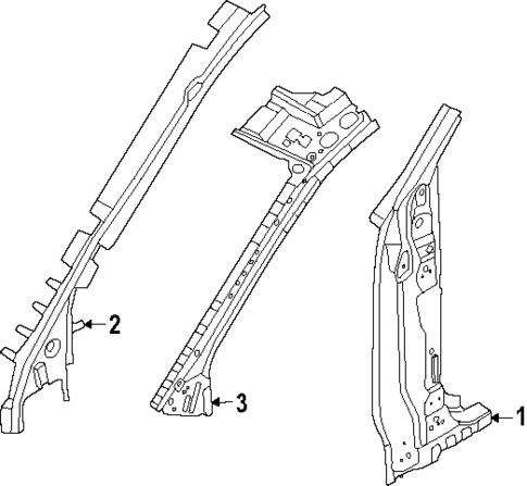Hinge Pillar for 2024 Ford Ranger #0