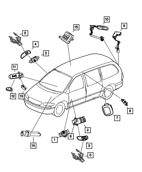 Switches for 2007 Dodge Caravan #1