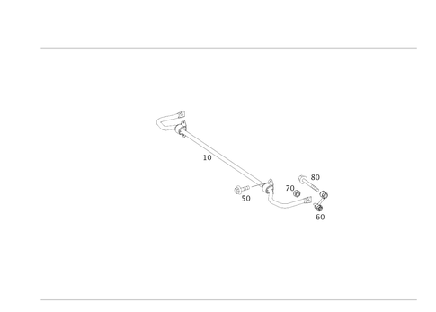Torsion Bar, Rear for 2019 Mercedes-Benz GLA250 #0