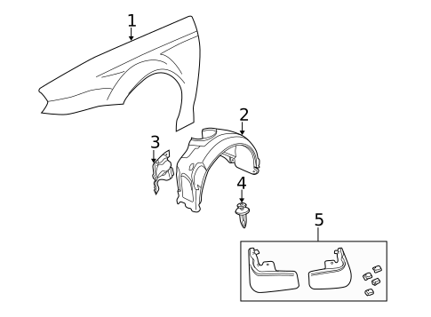 Fender & Components for 2005 Jaguar X-Type #0