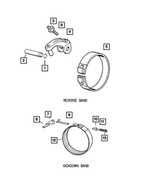 4531226AB - 48RE; 4-Speed; Automatic Transmission: Reverse Band Lever for Mopar Image