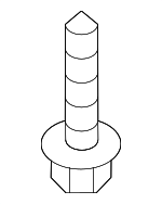 9008015094 - Body: Rear Shield Screw for Scion: xB | Toyota: Highlander, Sequoia, Sienna, Tacoma, Venza, Yaris Image
