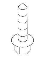 90119A0156 - Body: Front Shield Bolt for Toyota: Corolla, Grand Highlander, Highlander, RAV4, RAV4 Prime, Sequoia, Sienna, Tacoma, Tundra Image