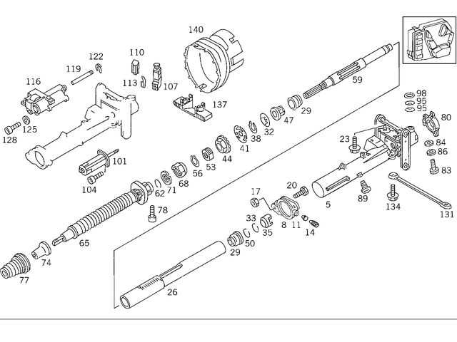 1294600009 - : Steering Shaft for Mercedes-Benz Image