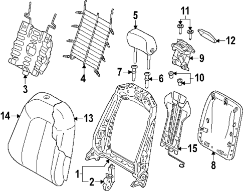 Driver Seat Components for 2021 Audi A6 allroad #3