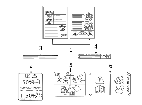 Labels for 2012 Ford Fusion #1