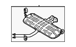 28710J3500 - : Rear Muffler for Hyundai Image