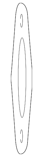 287512S000 - Exhaust: Front Pipe Gasket for Genesis: GV70, GV80, GV80 Coupe | Hyundai: Elantra, Elantra GT, Kona, Palisade, Santa Cruz, Santa Fe, Sonata, Tucson, Veloster Image