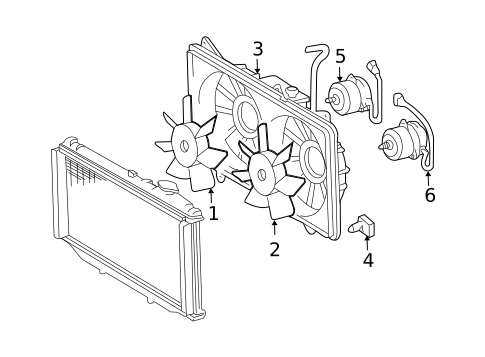 Cooling Fan for 2005 Lexus GS430 #0