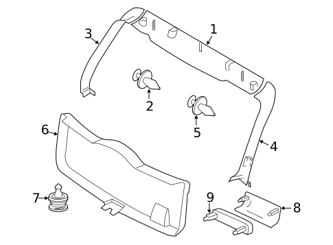 Interior Trim for 2008 Volvo V50 #0