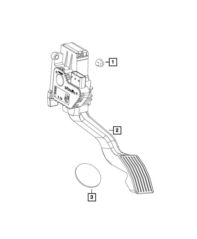 68403507AA - Fuel and Accelerator Pedal: Accelerator Pedal for Mopar Image image