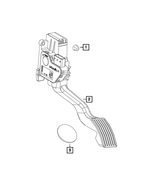 68403507AA - Fuel and Accelerator Pedal: Accelerator Pedal for Mopar Image image