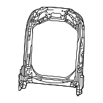 68665997AA - Body: Seat Back Frame for Mopar Image