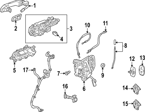 Lock & Hardware for 2025 GMC Hummer EV SUV #0