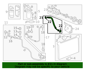 22876355 2011-2014 GM Air Conditioning Manifold Hose Assembly 22876356 | OEM ...