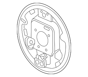 94553900 - Rear Driver Side Brake Backing Plate Assembly 2012-2022 ...