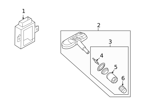 Tire Pressure Monitor Components for 2012 Audi A4 Quattro #0