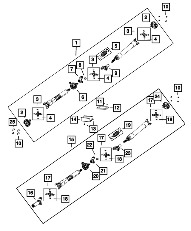 68649043AA - : Drive Shaft for Mopar Image