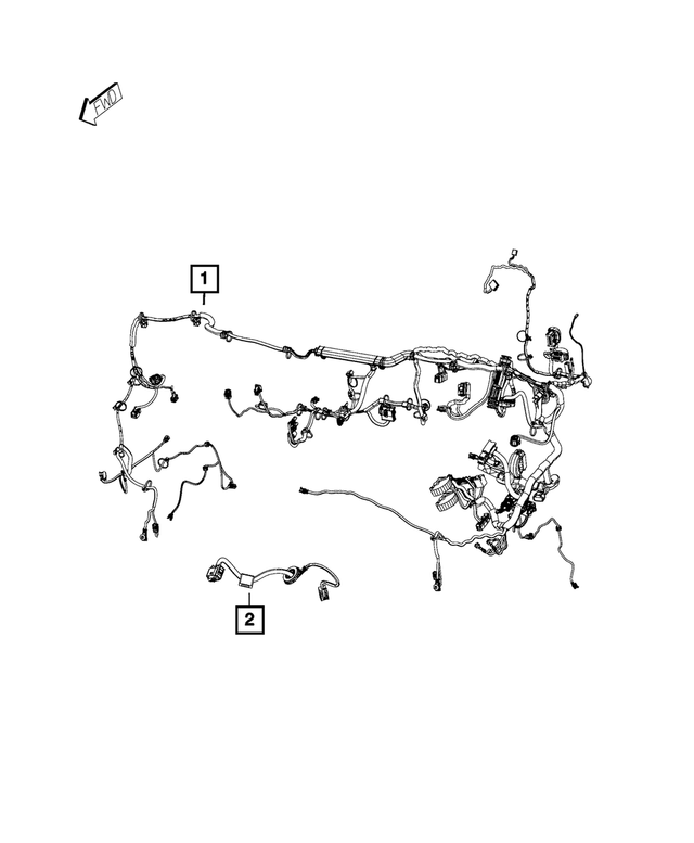 68192130AH - Electrical: Headlamp To Dash Wiring for Mopar Image
