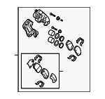 581800WA00 - : 2009 Hyundai Santa Fe - Disc Brake Caliper for Hyundai: Santa Fe Image