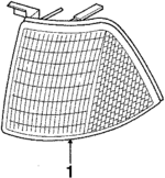 893941625 - Electrical: Marker Lamp Assembly for Audi: 80, 80 Quattro, 90, 90 Quattro, Coupe Quattro Image