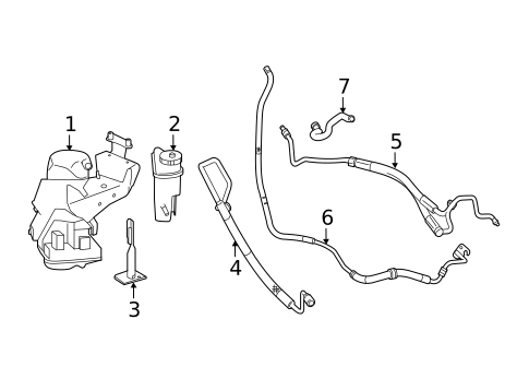 Pump & Hoses for 2013 Mercedes-Benz CL 63 AMG&reg; #0