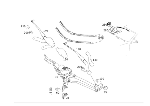 Windshield Wiper for 2008 Mercedes-Benz C350 #0