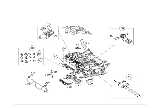 9101705 - : Parts Kit, Holder for Mercedes-Benz Image