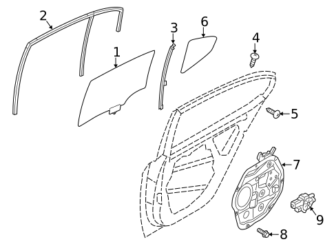 Rear Door for 2014 Kia Cadenza #2