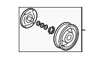 38900R70A01 - : Clutch &amp; Pulley for Honda: Accord, Accord Crosstour, Crosstour, Odyssey, Pilot Image