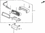 34270SB3673ZA - Electrical/Exhaust/Heater/Fuel: LIGHT ASSY., HIGH MOUNT STOP *NH83L* (OFF BLACK) for Honda Image