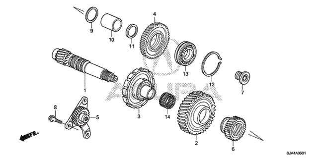 AT Countershaft (6AT) for 2011 Acura RL #0