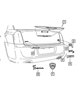 68101211AA - Exterior Ornamentation: Nameplate for Chrysler: 300 Image