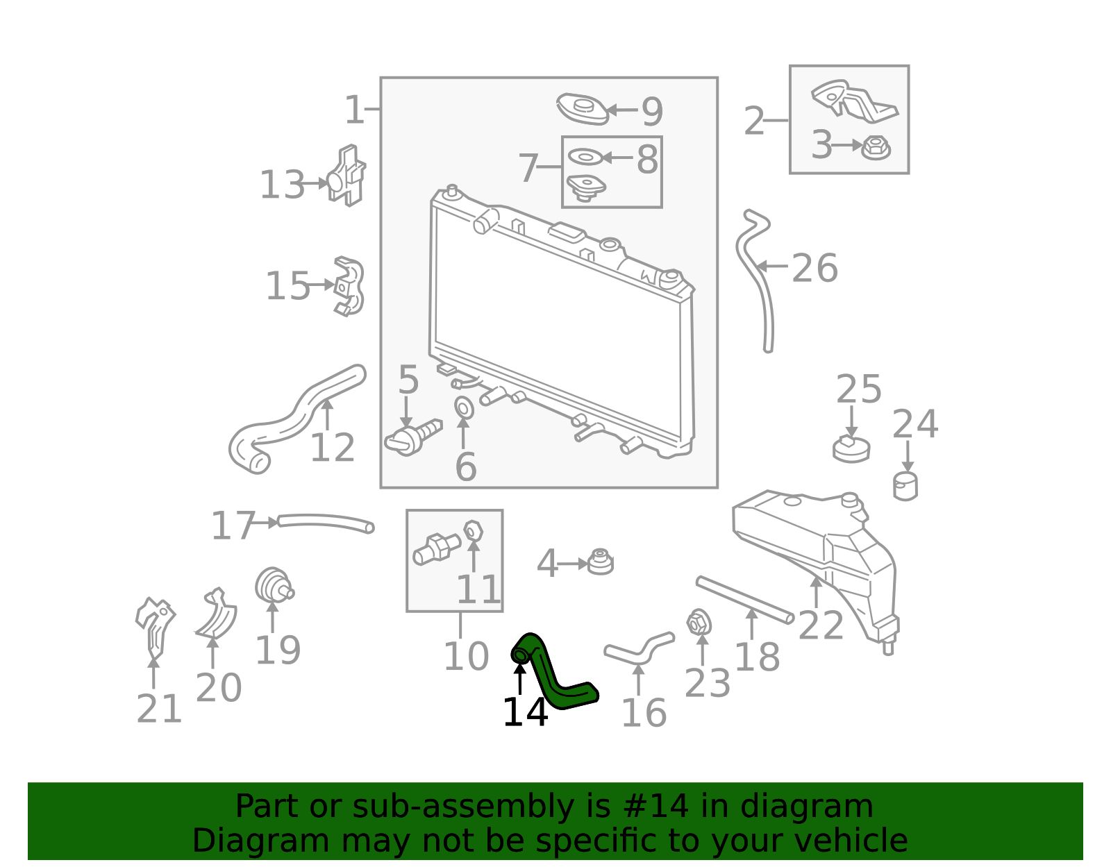 2002-2006 Acura RSX Radiator Coolant Hose 19502-PND-000 | Speedy Acura ...