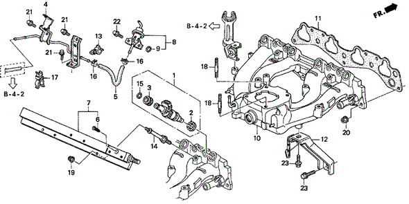 Intake Manifold ('96-'97 S) for 1996 Honda Civic del Sol #0