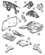 55157488AD - : Floor Pan Shield for Mopar Image