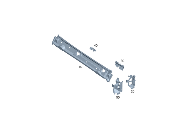4636701400 - Front-End Assembly, Front Panel: Frame Segment for Mercedes-Benz Image image