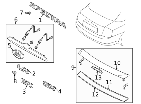 Spoiler for 2006 Kia Spectra #0