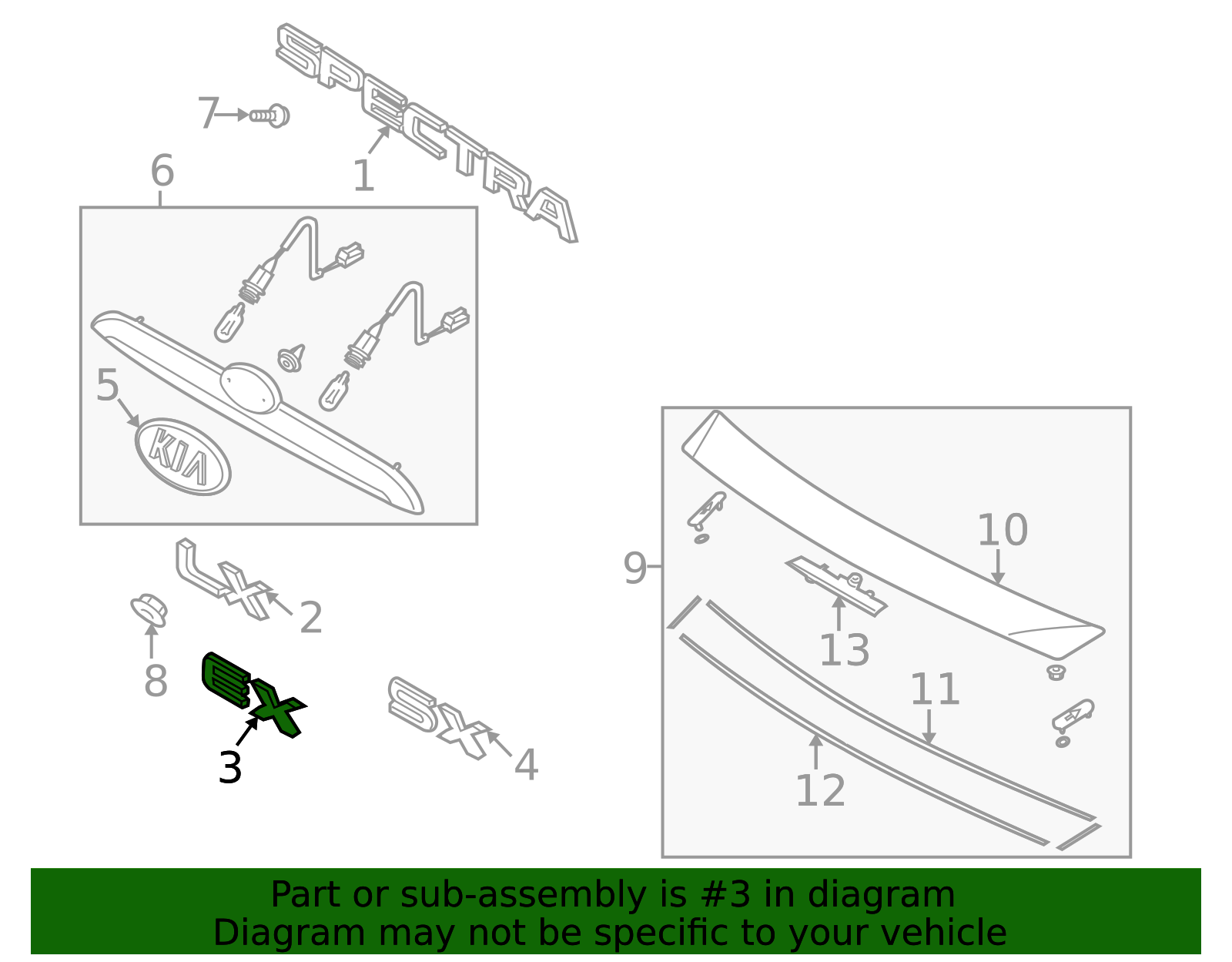 86313-2F000 - Nameplate Kia.Parts Store