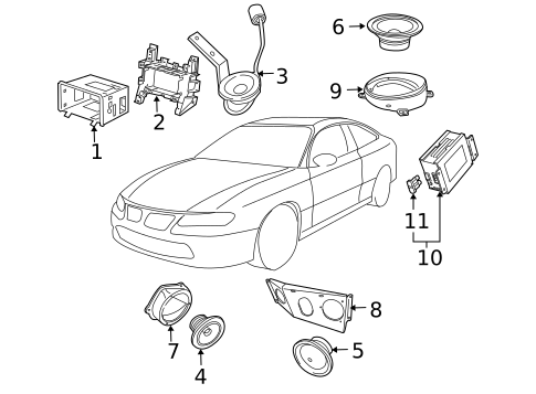 Sound System for 2004 Pontiac GTO #0