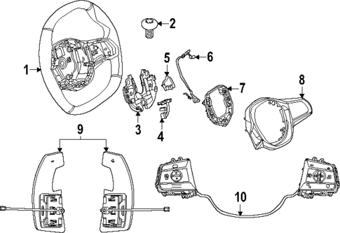 Steering Wheel & Trim for 2025 BMW 550e xDrive #0
