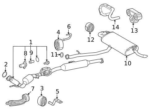 Exhaust & Tail Pipes for 2025 Lexus RX350h #0